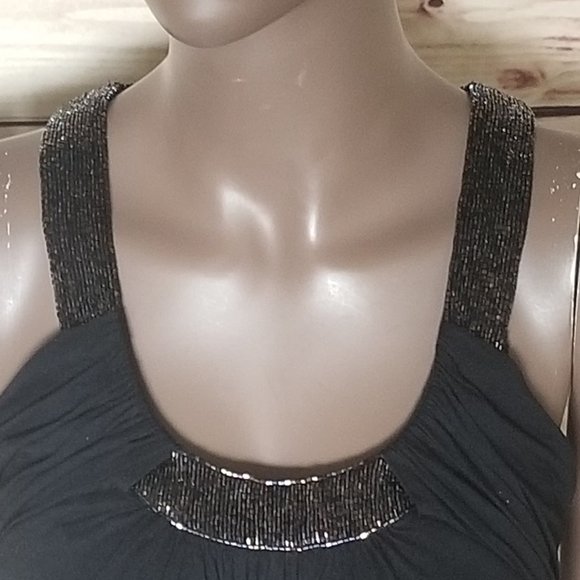 GUESS Shimmer Bead Top in Black - Picture 2 of 4
